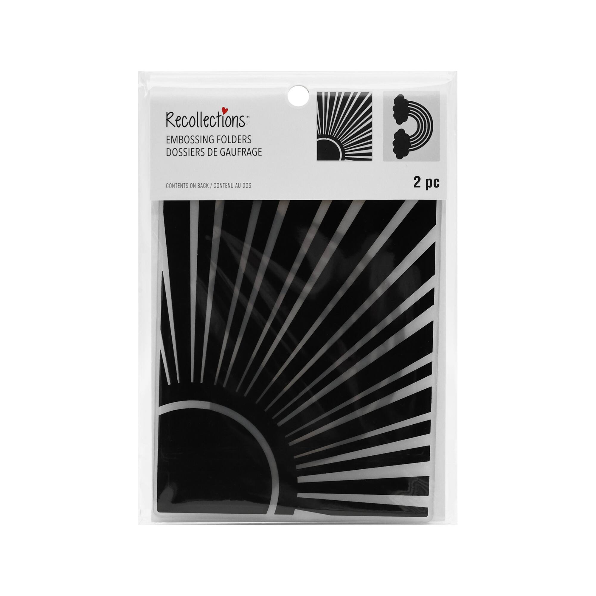 12 Pack: Sun & Rainbow Embossing Folders Set by Recollections™